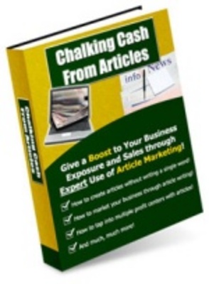Product picture Chalking Cash from Articles-Multiply your business